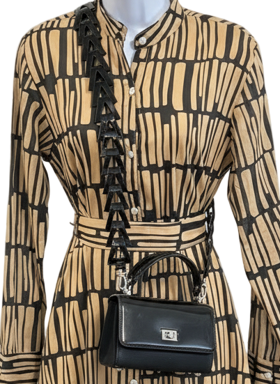 Hand Made Patent Leather and Suede Crossbody or Hand Bag