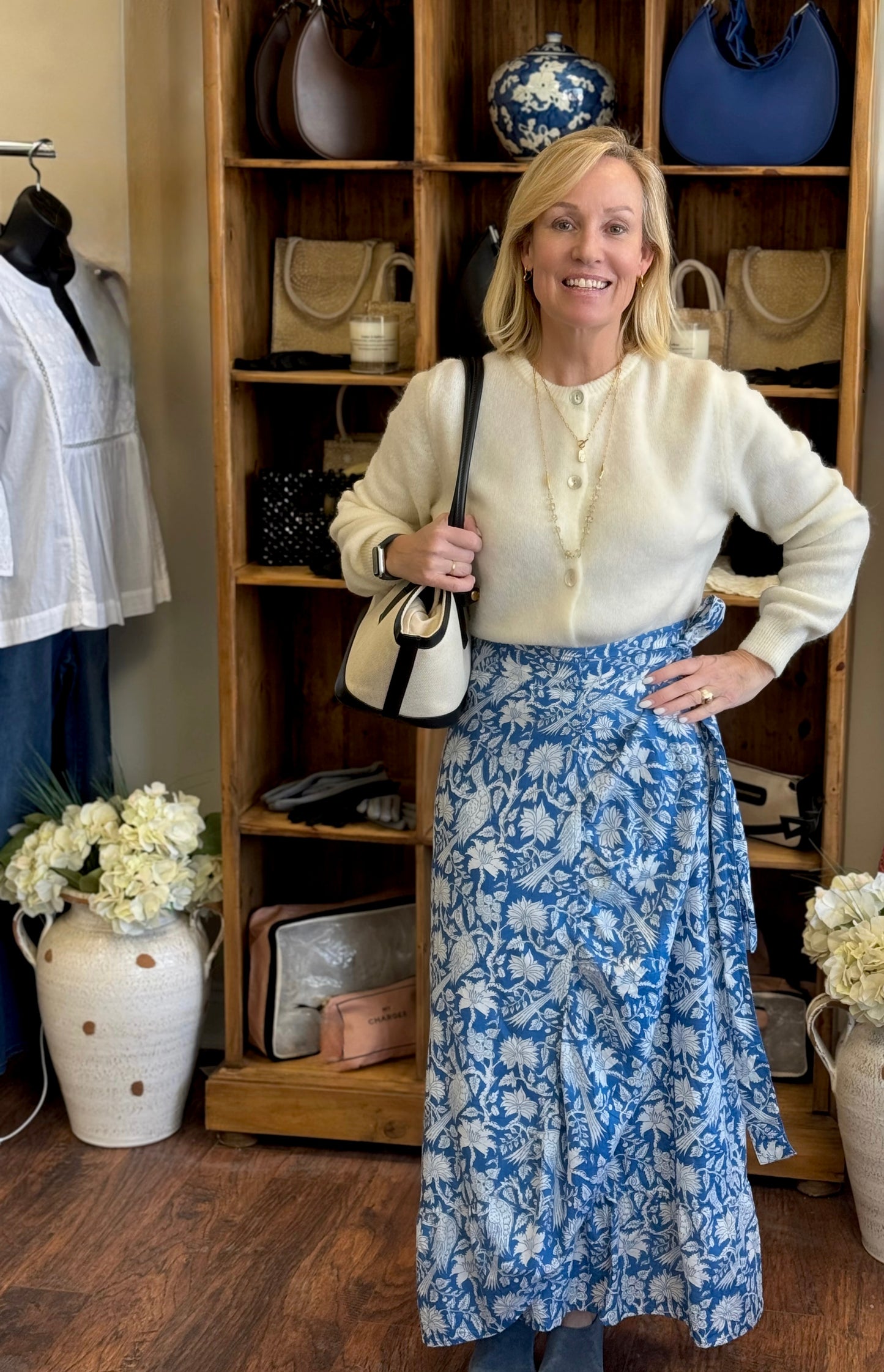 One Size from XS-Medium Wrap Skirt with Ruffle