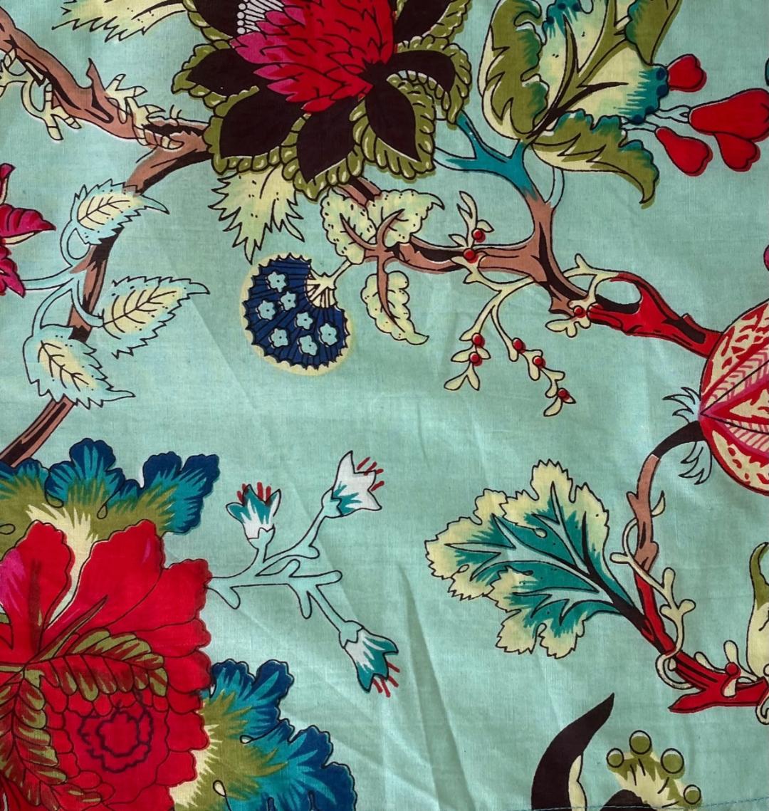 Made to Order BB Dress choose you Color in Floral on the Vine Hand Block Pattern