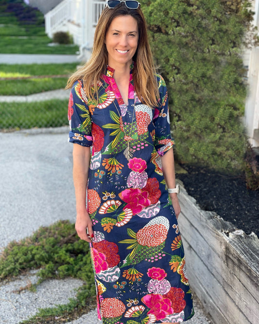 MB Sheath Dress, Bold Floral