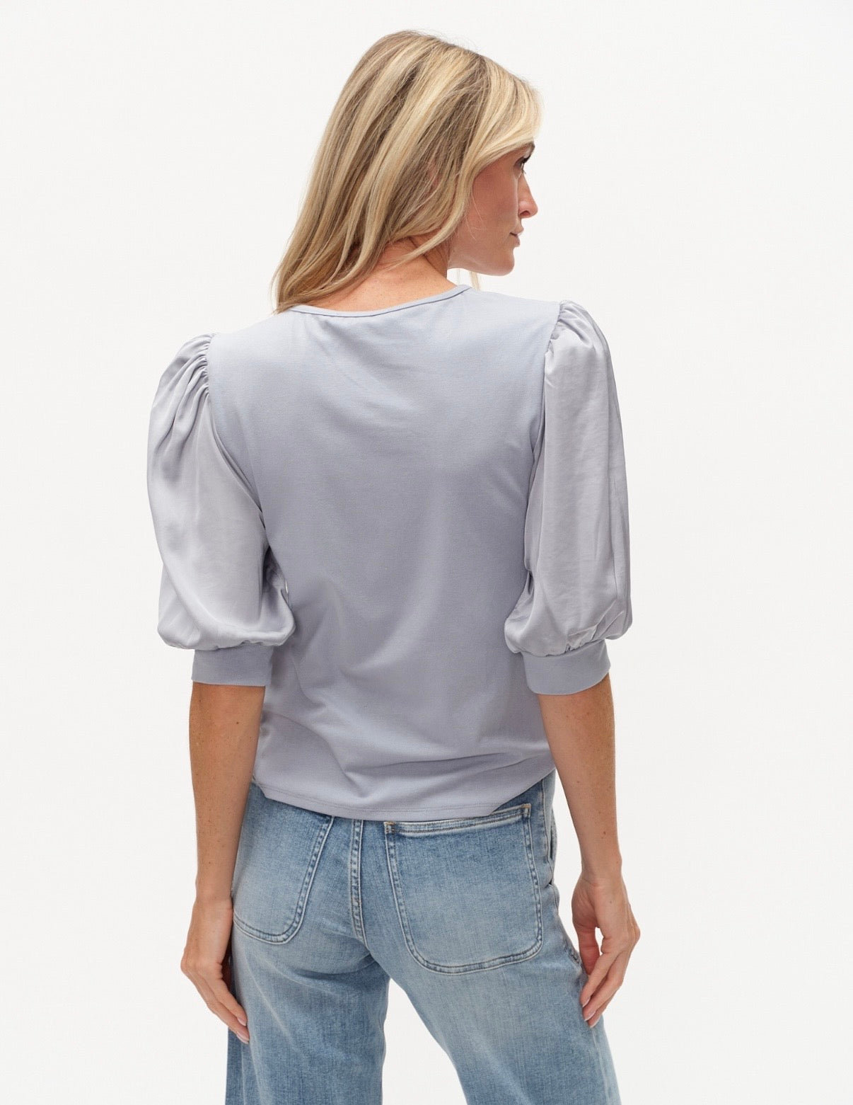 Solara Satin Sleeved Tee