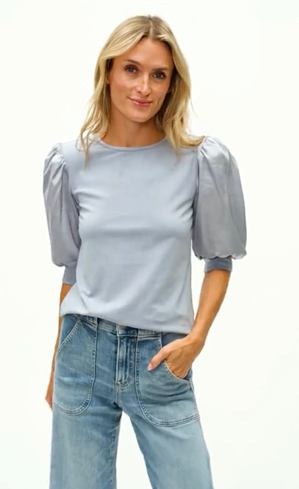 Solara Satin Sleeved Tee