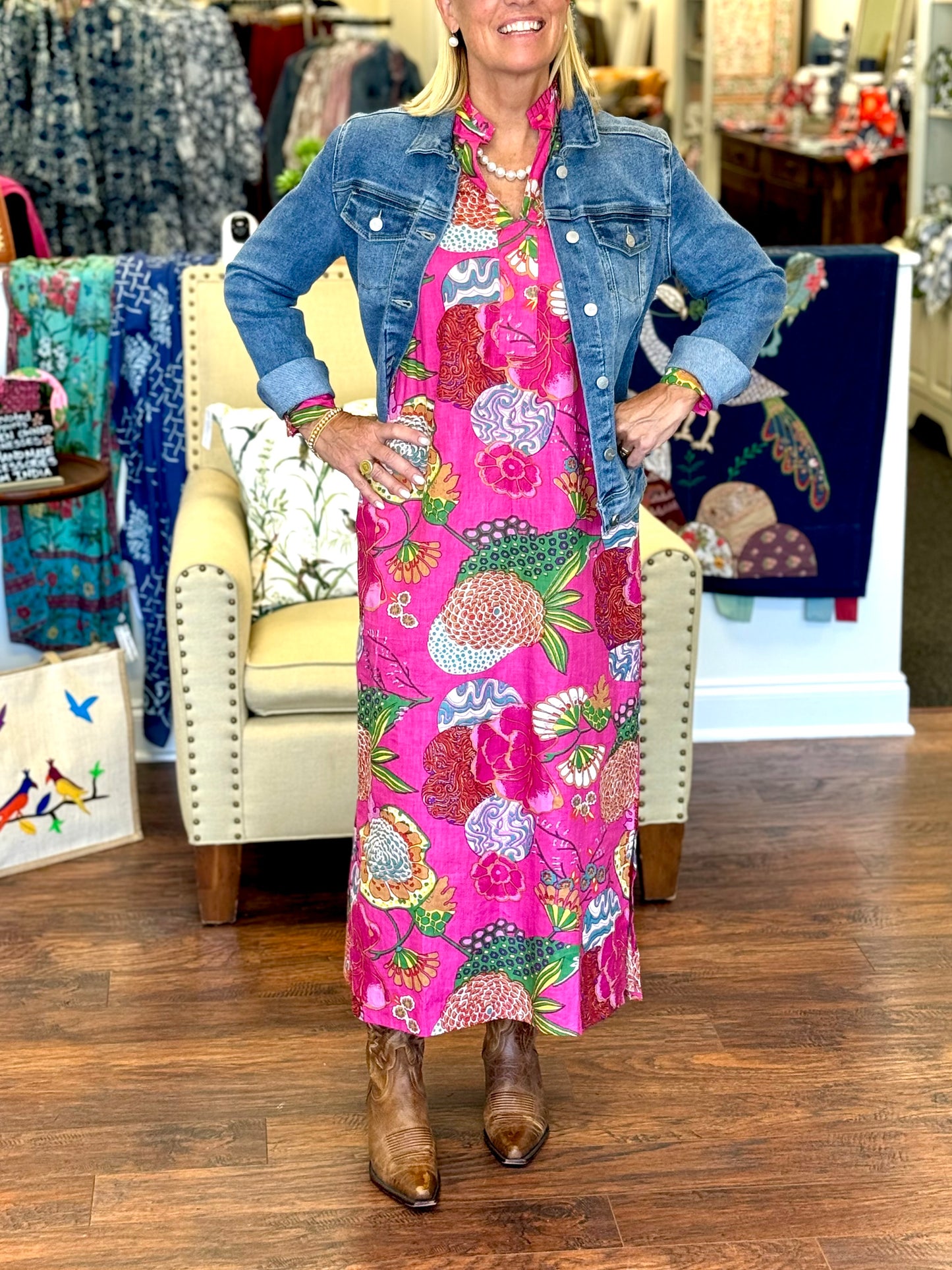 MB Sheath Dress, Bold Floral