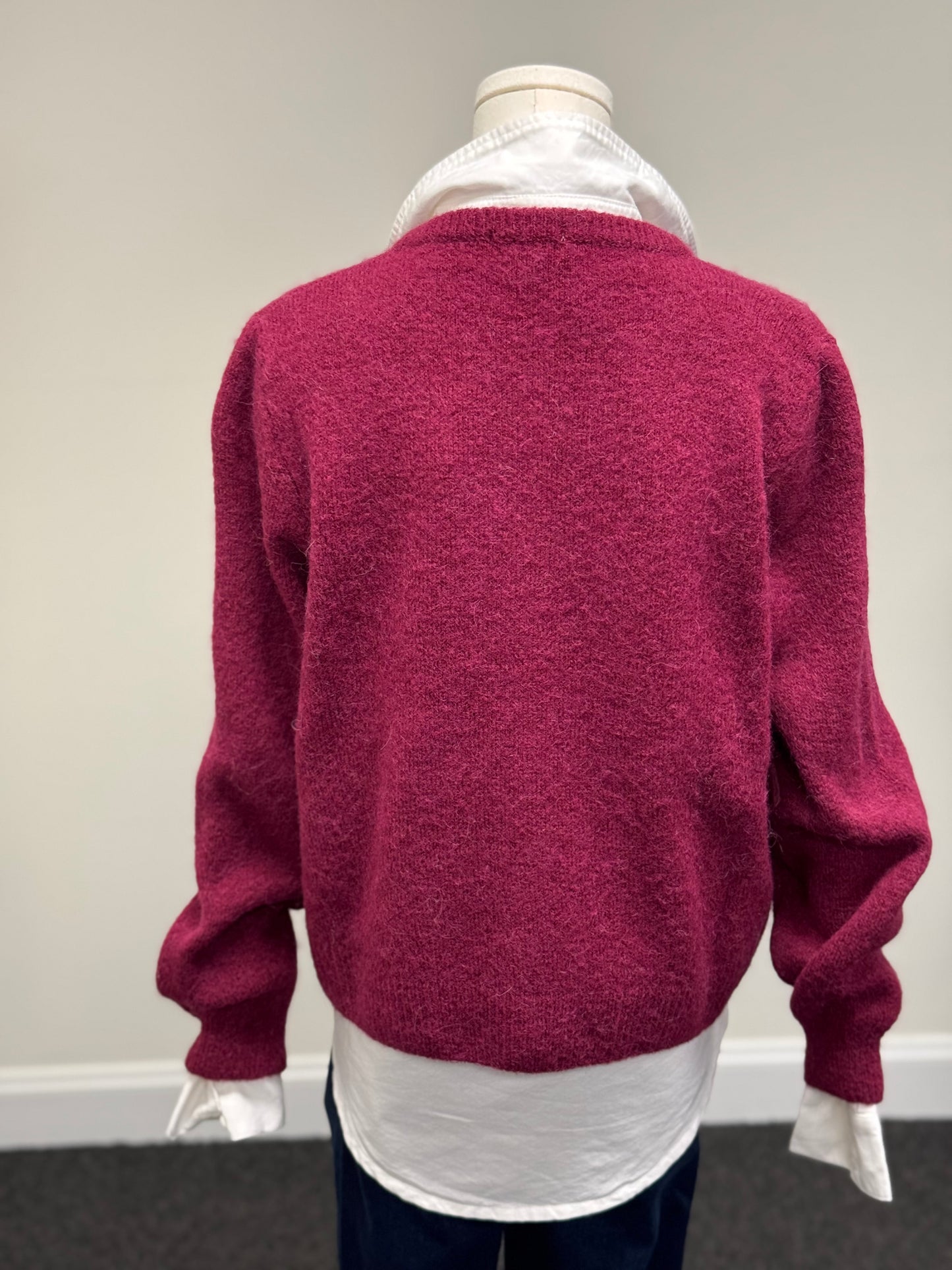 Alpaca Crewneck Cardigan