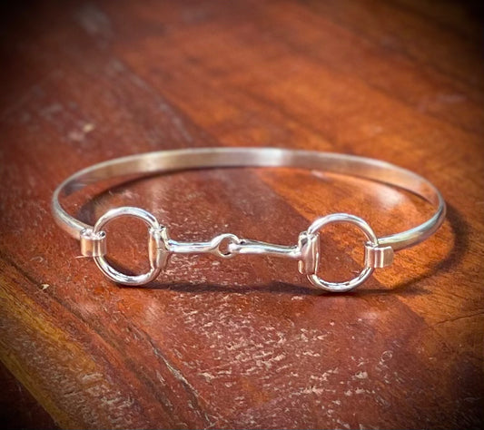 Sterling Silver Equestrian Bangle